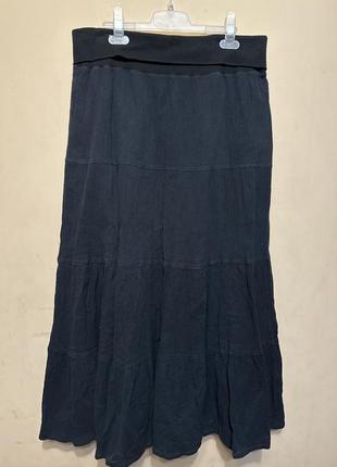 Спідниця максі жатка бавовна red herring