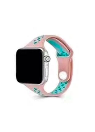 Ремінець для годинника apple watch small waist two colors 42/44/45/49mm pink-green