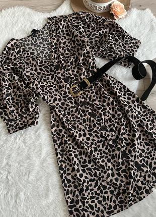 Тренд 2024 леопардовий принт сукня
