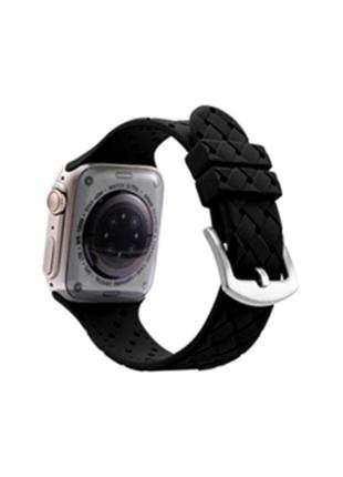 Ремінець для годинника apple watch grid weave 42/44/45/49mm 4.black