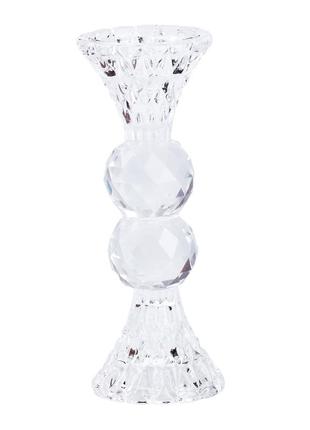 Підсвічник скляний 16 см на одну свічку