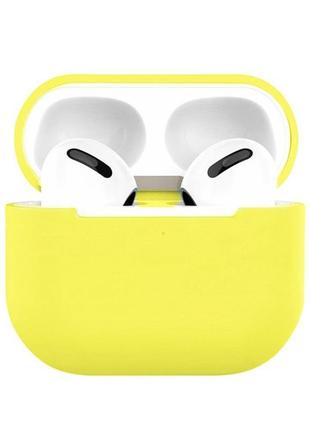 Силіконовий чохол для навушників airpods 3 (жовтий)