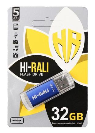 Флеш-накопичувач usb flash drive hi-rali rocket 32gb