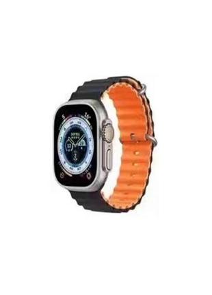 Ремінець для годинника apple watch ocean two-tone 42/44/45/49mm 34.midnight-orange