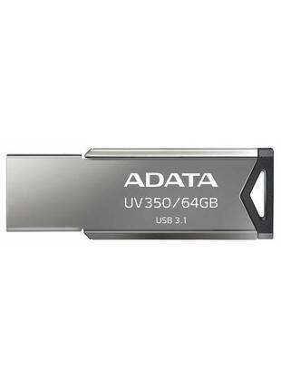 Flash a-data usb 3.2 uv 350 64gb silver