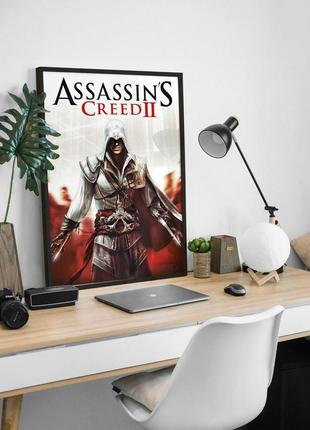 Постер гри assassin's creed 2 / плакат ассасін крід 2