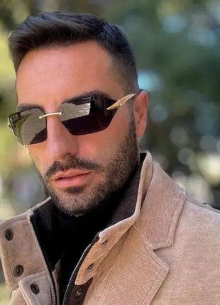 Солнцезащитные очки черные тренд 2024 очки защита uv400