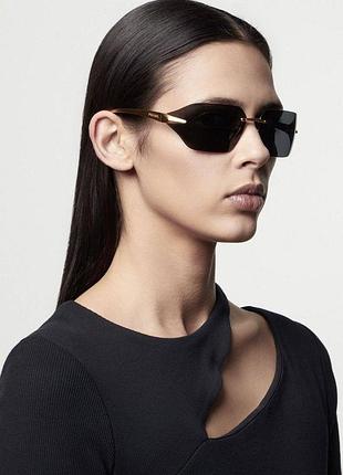 Солнцезащитные очки черные тренд 2024 очки защита uv400