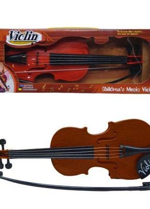 Скрипка зі струнами коричнева