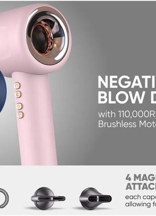 Фен з негативним іонним видуванням leaflesshair dryers professional