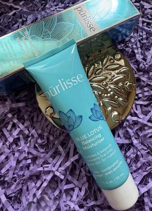 Роскошный увлажняющий крем purlisse beauty blue lotus balancing moisturizer, 50 мл