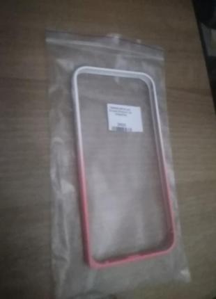 Бампер метал для iphone 6 / 6s white-pink