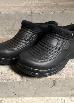 Ботинки мужские утепленные. 45 размер, ботинки мужские для работы. цвет: черный