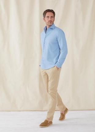 Чоловічі штани бежеві 100% бавовна, на талію 107 см 2xl/3xl р.54/56 marks & spencer