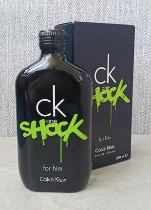 Calvin klein ck one shock for him 200 мл для чоловіків (оригінал)