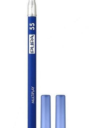 Олівець для очей pupa multiplay eye pencil з аплікатором 55 electric blue, 1.2 г