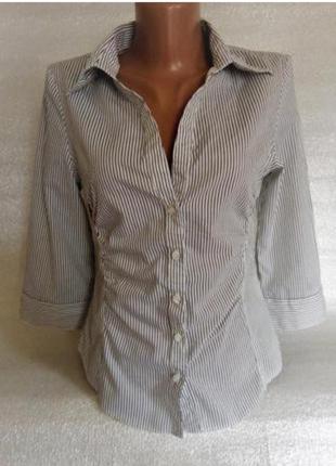 Брендова стильна ділова сорочка/ блуза на гудзиках, з четвертним рукавом від atmosphere