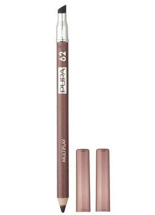 Олівець для очей pupa multiplay eye pencil з аплікатором 62 golden brown, 1.2 г