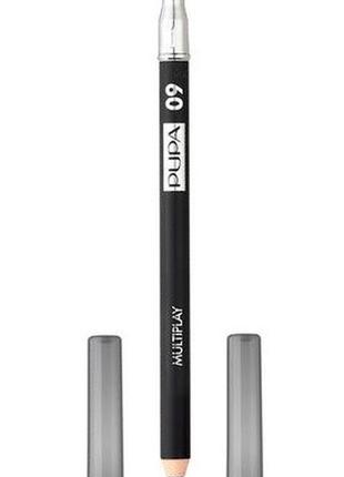 Олівець для очей pupa multiplay eye pencil з аплікатором 09 deep black, 1.2 г