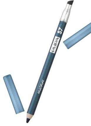 Карандаш для глаз pupa multiplay eye pencil с аппликатором 57 petrol blue, 1.2 г