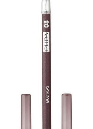 Олівець для очей pupa multiplay eye pencil з аплікатором 08 basic brun, 1.2 г