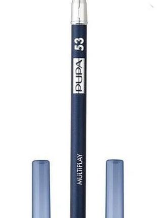 Карандаш для глаз pupa multiplay eye pencil с аппликатором 53 midnight blue, 1.2 г