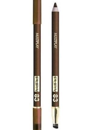 Олівець для очей pupa multiplay eye pencil з аплікатором 83 woody brown, 1.2 г