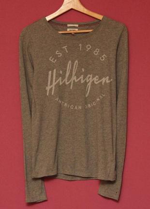 Tommy hilfiger longsleeve рр s хлопок кофта из хлопка