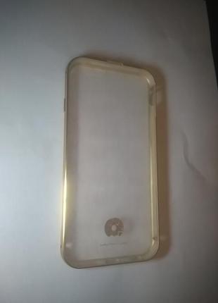 Бампер метал + накладка wuw 2in1 для iphone 6 shine gold