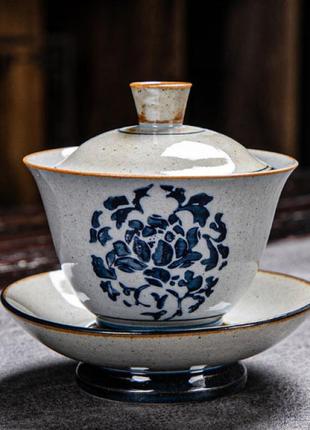 Гайвань пион ёмкость 150 мл. посуда для чайной церемонии используется в китайской чайной традиции