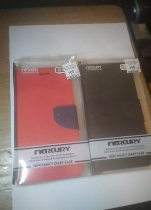 Чохол книжка mercury fancy diary nokia 6 red -blue / black