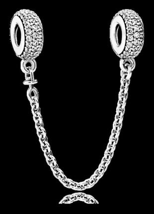 Серебряная защитная цепочка пандора  "вдохновение"  791736cz