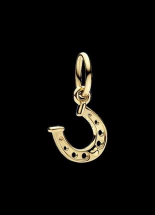 Серебряный шарм (подвеска) для браслета пандора  "подкова удачи" 752328c00
