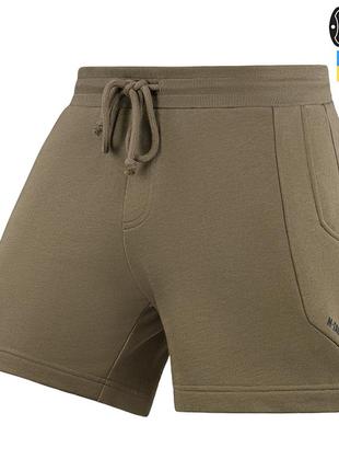 M-tac шорти армійські sport fit cotton dark olive, спортивні шорти олива, тактичні чоловічі шорти літні