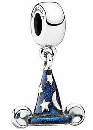 Срібна підвіска-намистина (шарм) для браслета пандора  "капелюх чарівника" 791466en64