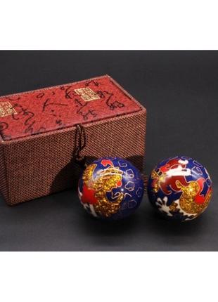 Массажные шары баодинг пара с эмалью премиум, шары баодинга , музыкальные шары