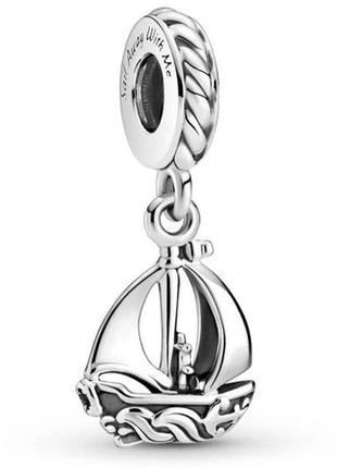 Срібна намистина (шарм) для браслета  пандора  "вітрильник" 799439c00