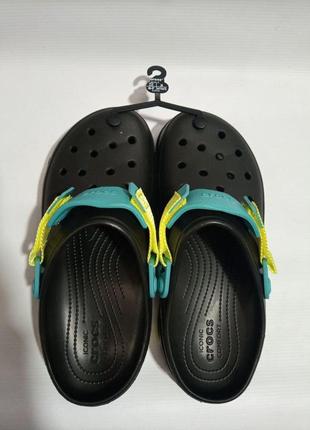 Crocs all-terrain clog 206340-0c4 крокси оригінальні чоловічі тапки шльопанці резинові сандалі літо чорні нові