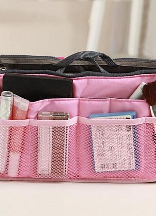 Органайзер сумка в сумку bag in bag maxi розовый