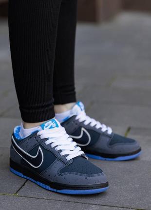 Nk141 кросівки в стилі nike sb dunk low concepts blue lobster6 фото