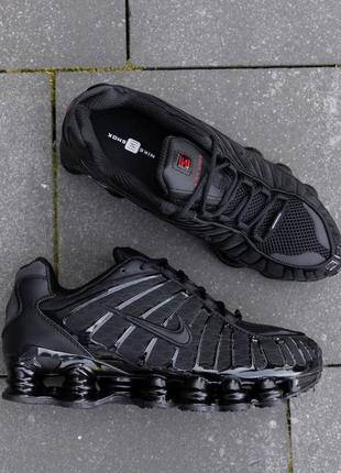 Nk140 кроссовки в стиле nike shox tl black1 фото