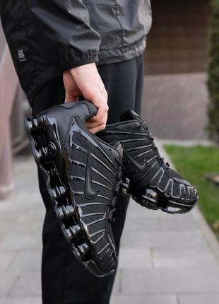 Nk140 кроссовки в стиле nike shox tl black2 фото