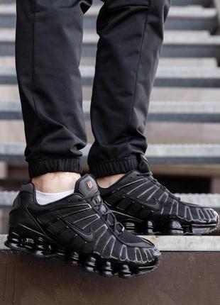 Nk140 кроссовки в стиле nike shox tl black8 фото