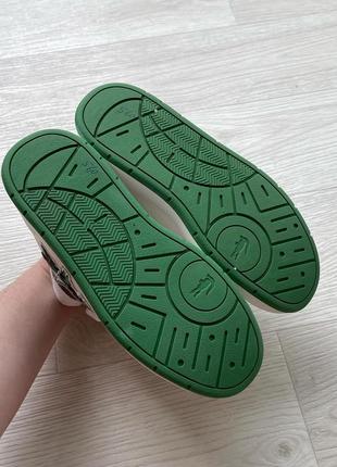 Шикарні кросівки lacoste ace clip logo sneakers white/green9 фото