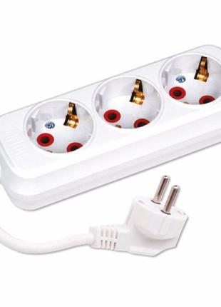 Удлинитель 3 гнезда 3 м с заземлением