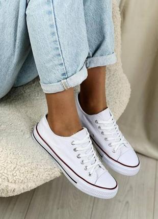 Кеды кроссовки в стиле классических белых converse