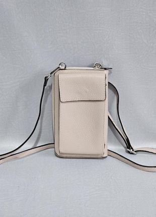 Шкіряна сумочка-гаманець vera pelle
