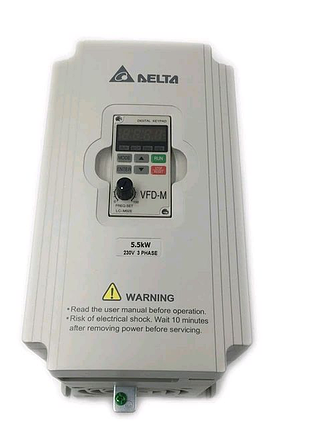 Inverter частотный преобразователь delta vfd055m43a 5.5 квт (380v) звезда