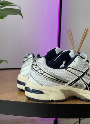 Кроссовки белые с серебрянымиasics gel 1130 «white midnight’7 фото