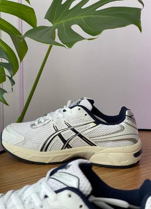Кроссовки белые с серебрянымиasics gel 1130 «white midnight’9 фото